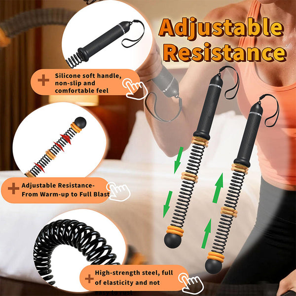 Sakerplus® Adjustable Ropeless Battle Training Ropes