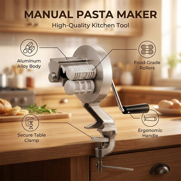 Sakerplus® Hand Crank Cavatelli Pasta Maker
