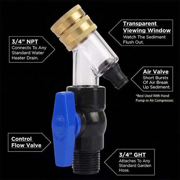 Sakerplus® Water Heater Sediment Removal Tool