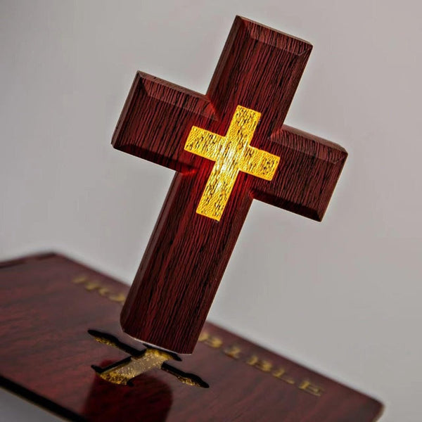 Sakerplus® Levitating Magnetic Floating Cross Lamp