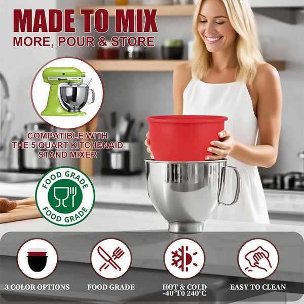Sakerplus® Silicone Bowl Liners With Lids