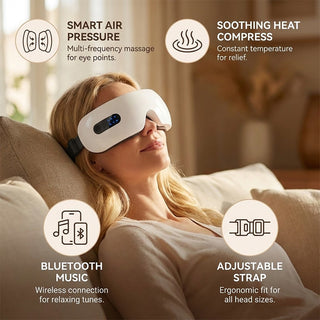 Sakerplus® Heated Eye Massager With Music