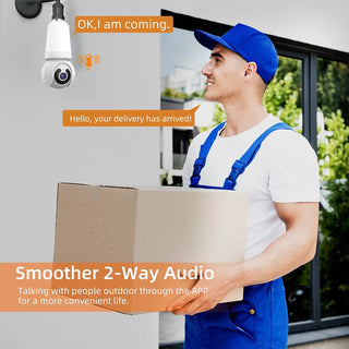 Sakerplus Outdoor Light Bulb Security Camera