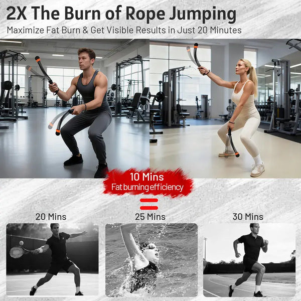 Sakerplus® Adjustable Ropeless Battle Training Ropes