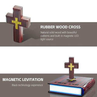 Sakerplus® Levitating Magnetic Floating Cross Lamp
