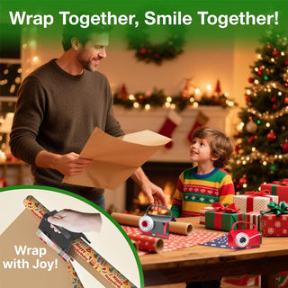Sakerplus Wrapping Paper Cutter And Dispenser Set