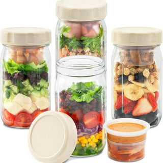 Sakerplus® Salad Dressing Container Glass Jars