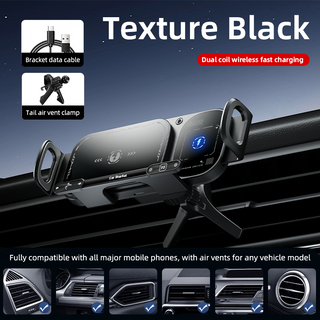 Sakerplus Wireless Charging Rotating Car Mount