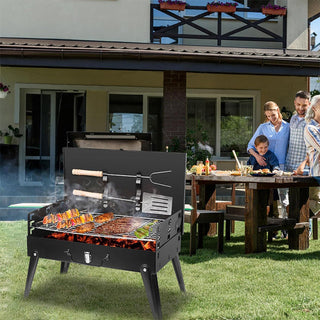 Sakerplus® Portable Foldable Charcoal BBQ Grill Kit