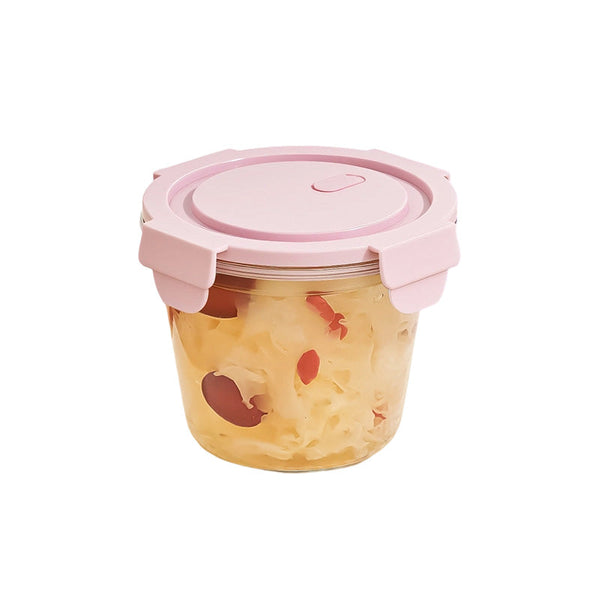 Sakerplus® Lidded Glass Food Storage Bowl Set