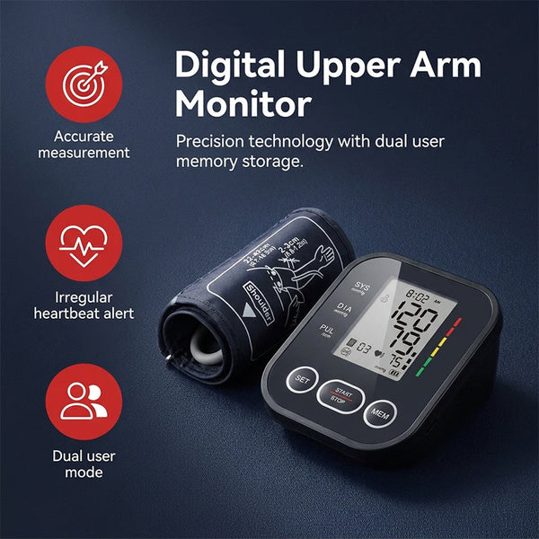 Sakerplus® Digital Upper Arm Blood Pressure Monitor