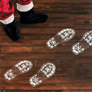 SAKER® Santa Footprints Floor Templates