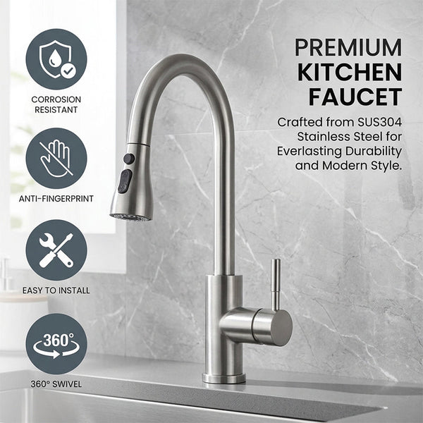 Sakerplus® Kitchen Faucets Pull Down Sprayer