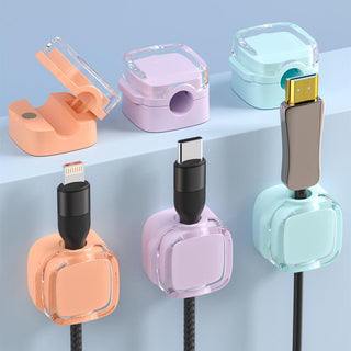 Sakerplus® Magnetic Cable Clips Desk Organizer