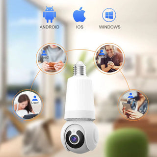 Sakerplus Outdoor Light Bulb Security Camera