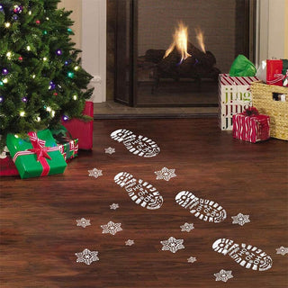 SAKER® Santa Footprints Floor Templates