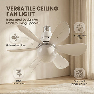 Sakerplus® Modern Low Profile Ceiling Fan Light