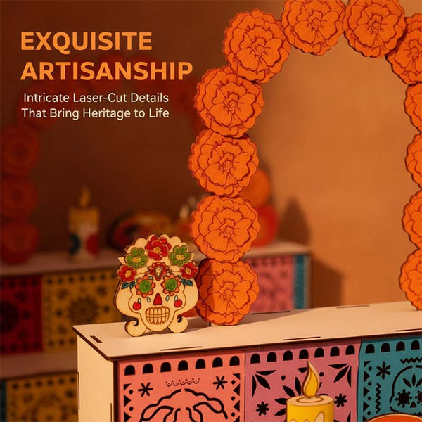 Sakerplus® Wooden Day Of The Dead Altar