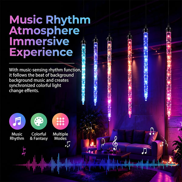 Sakerplus® Outdoor Multicolor Music Sync Icicle Lights