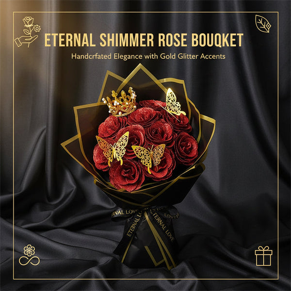 Sakerplus® Glitter Rose Bouquet Gift Set