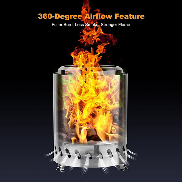 Saker Portable Smokeless Tabletop Fire Pit