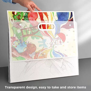 Sank Transparent Drawing Paper Storage Bag