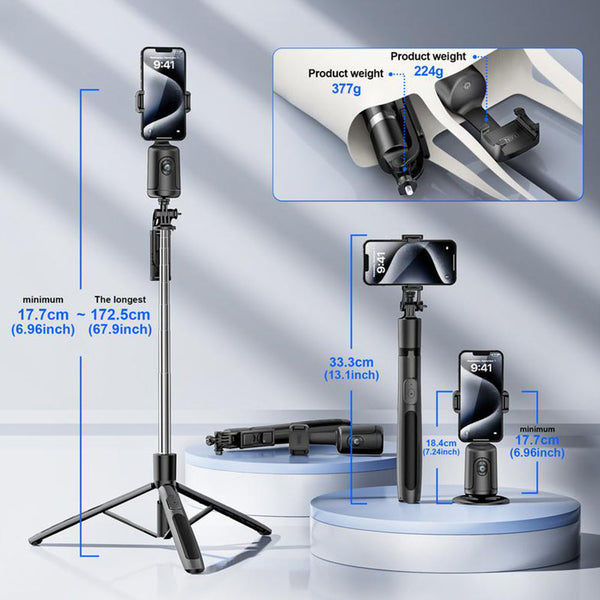 Sakerplus® Ai-Powered Fully Automatic Tracking Phone Gimbal