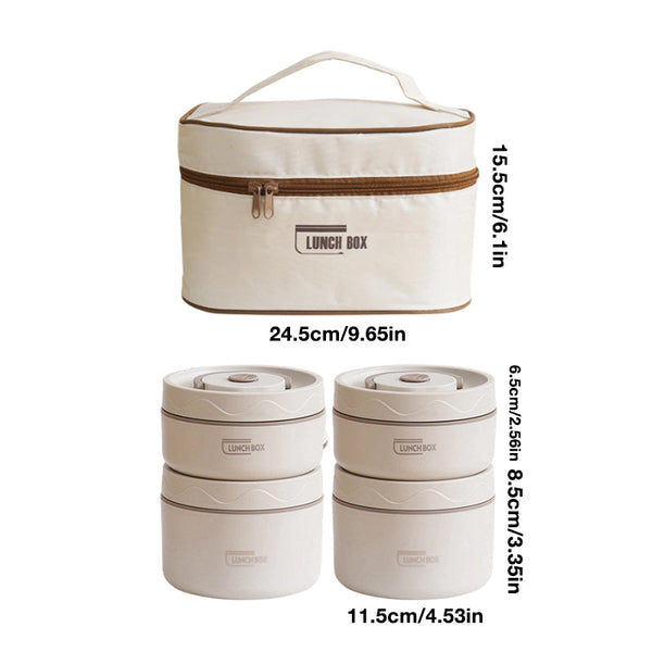 Sakerplus® Insulated Stainless Steel Bento Lunch Box