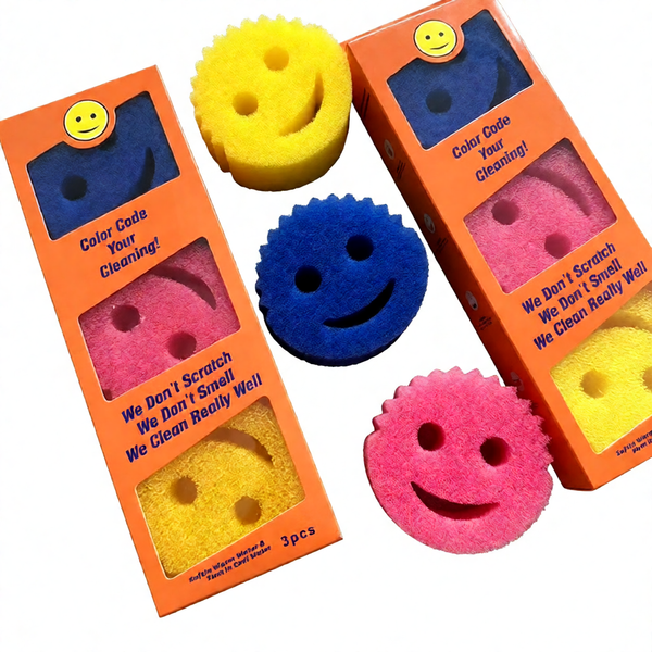 Sakerplus® Cute Smiling Sponge Holder With Drainage