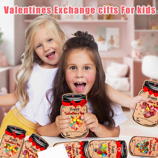 Sakerplus® Valentine Candy Jar Cards Set