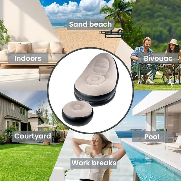 Sakerplus® Portable Inflatable Lazy Chair With Footstool