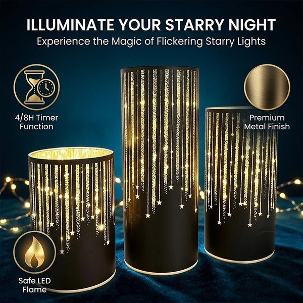 Sakerplus® Starry Night Flameless LED Candle Set