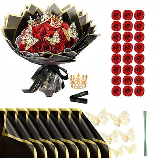 Sakerplus® Glitter Rose Bouquet Gift Set