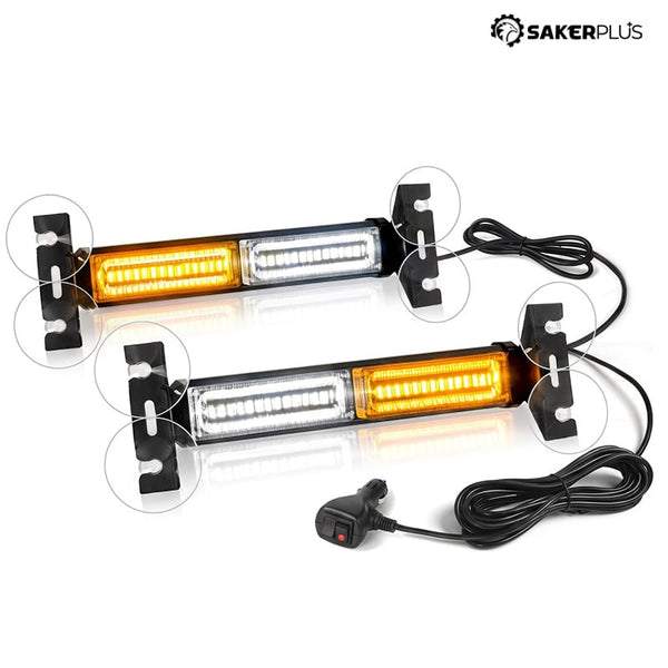 Sakerplus® Windshield Emergency Traffic Advisor Strobe Light Bar