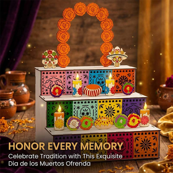Sakerplus® Wooden Day Of The Dead Altar