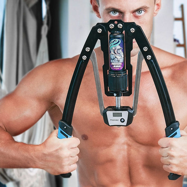 Sakerplus Adjustable Hydraulic Arm Strength Trainer (with LED counter)