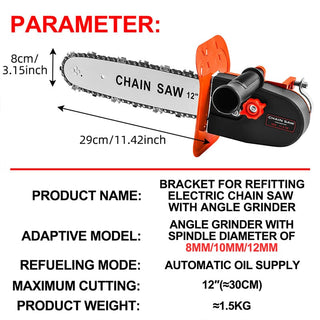 SAKER® Chainsaw Angle Grinder Converter