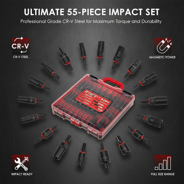 Sakerplus® Magnetic Impact Nut Driver Set