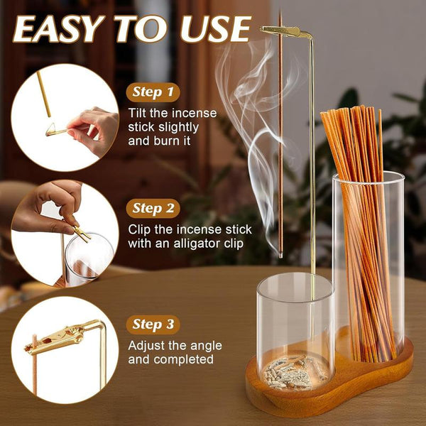 Sakerplus®  2 in 1 Incense Holder for Sticks