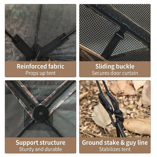 Sakerplus® See Through Ground Hunting Blind