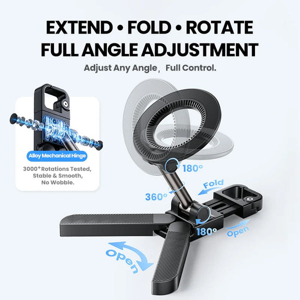 Sakerplus® Foldable Dual-Sided Magnetic Phone Stand