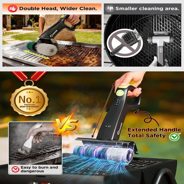 Sakerplus® Cordless Electric BBQ Grill Scrubber