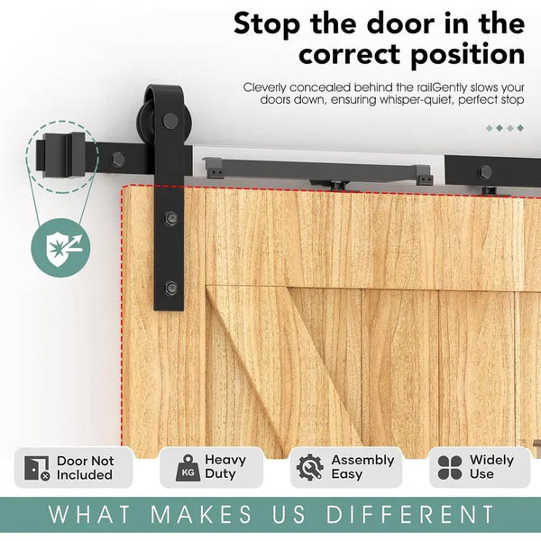 Sakerplus® Sliding Barn Door Soft Close Kit