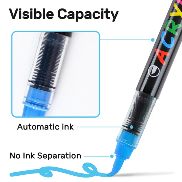 Sakerplus® Acrylic Paint Marker Pen Set