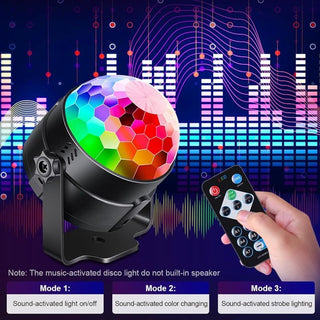 Sakerplus® Remote Control Disco Party Light