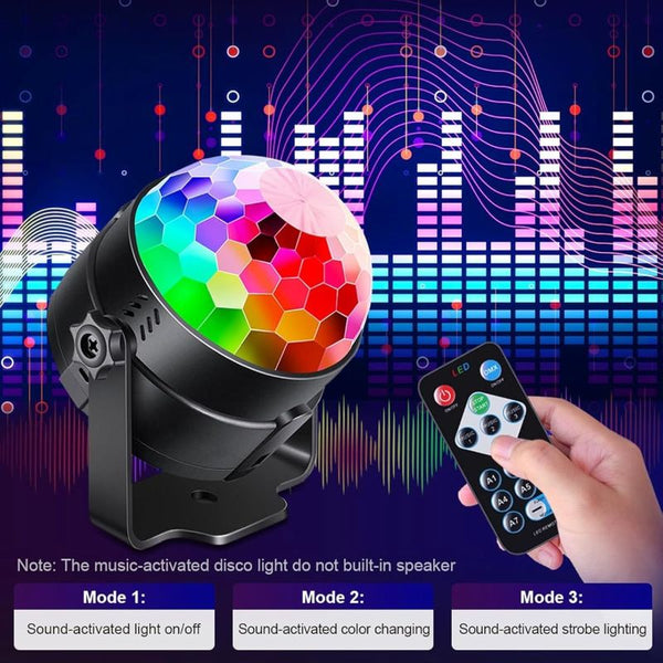 Sakerplus® Remote Control Disco Party Light