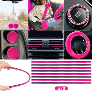 Sakerplus® Fluffy Car Seat Cover Full Set