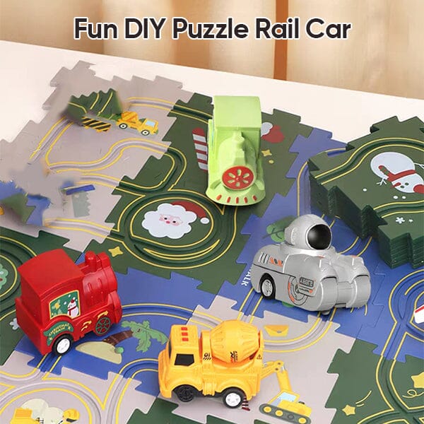 Sank DIY Puzzle Tracks with Vehicles