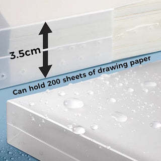 Sank Transparent Drawing Paper Storage Bag