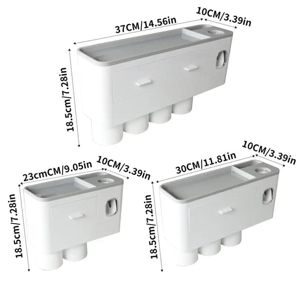 Sakerplus® Tooth Brush Holder For Bathroom Wall Mounted